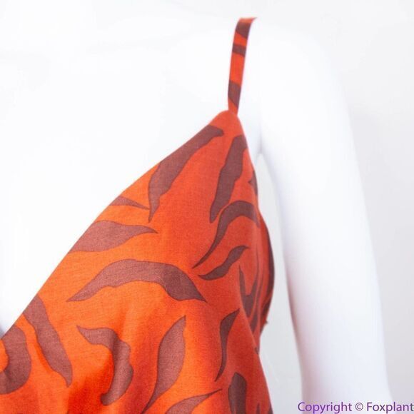 NEW Eloquii Tie Front‎ animal Printed Midi Dress, women's plus size 22 - Picture 11 of 16